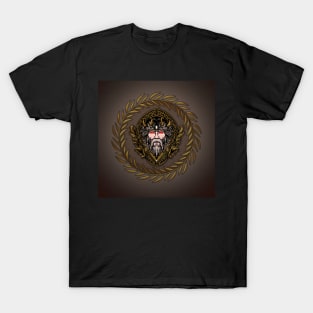 Zeus in the colors of gold and black. T-Shirt